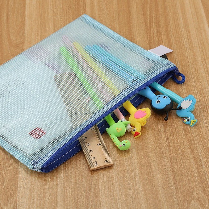 Bolsa De Grade Com Zíper A3 A4 A5 A6 B5 B4 Arquivo Transparente Para Estudantes Armazenamento De PVC À Prova D'água Mate