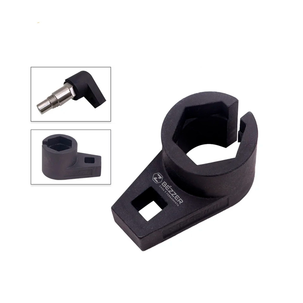 Soquete Sonda Lambda 22 mm Encaixe 3/8 Deslocado Sensor de Oxigênio Cachimbo Pito Sextavado
