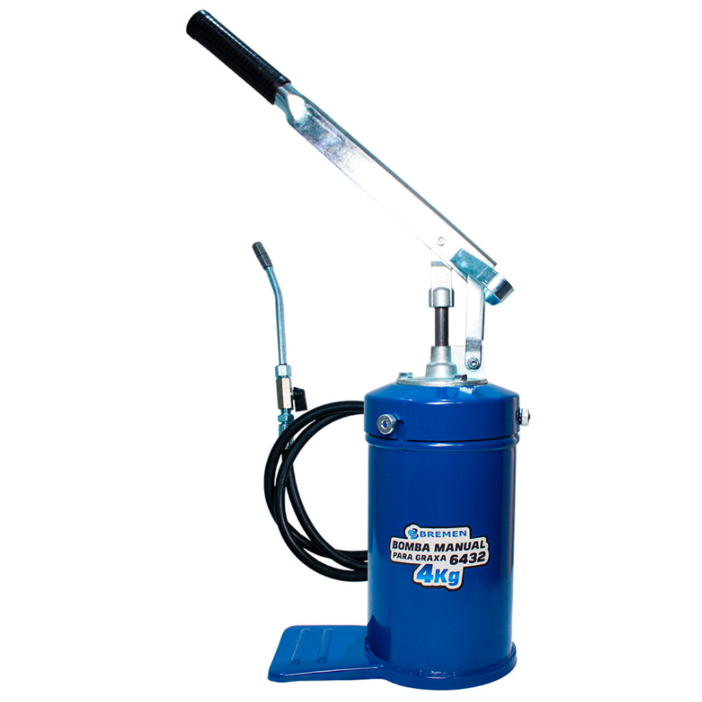 Bomba Manual De Alavanca Para Graxa 4Kg Com Válvula E Mangueira 1,8M 6432 - Bremen