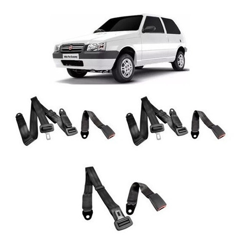 Kit Cinto De Segurança Uno Traseiro - Todos - Bm em Oferta na Shopee