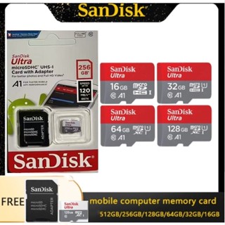Cartão De Memória Micro Sd Sandisk 16GB-512GB Classe 10 Ultra em Oferta na Shopee