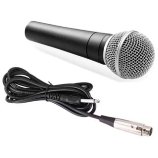 Microfone Profissional Sm58 Com Cabo 5 Metros Chave Liga E Desliga Alta Sensibilidade Karaokê Lapela em Oferta na Shopee