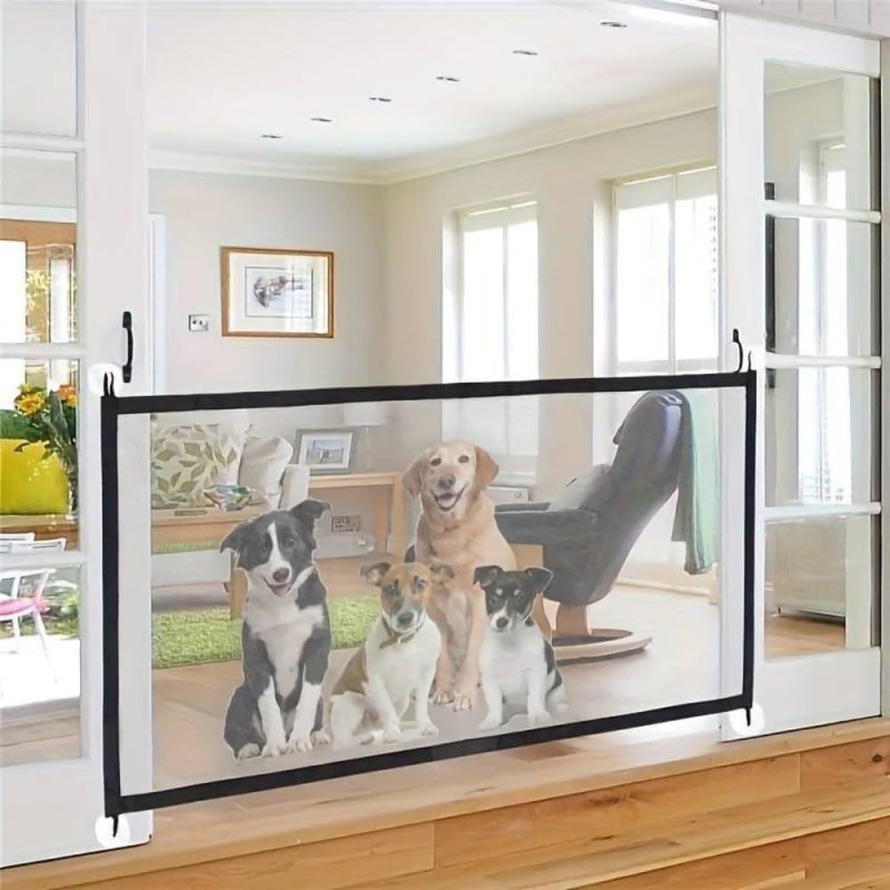 Tela  Pet Divisória Proteção Gatos Cachorro Escada Janela Cerca Suporte Faixa Moveis Barreira