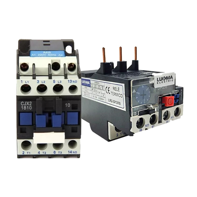 KIT  CONTATOR CJX2-D1810 NA 220V 60HZ + RELÊ TÉRMICO 12-18A
