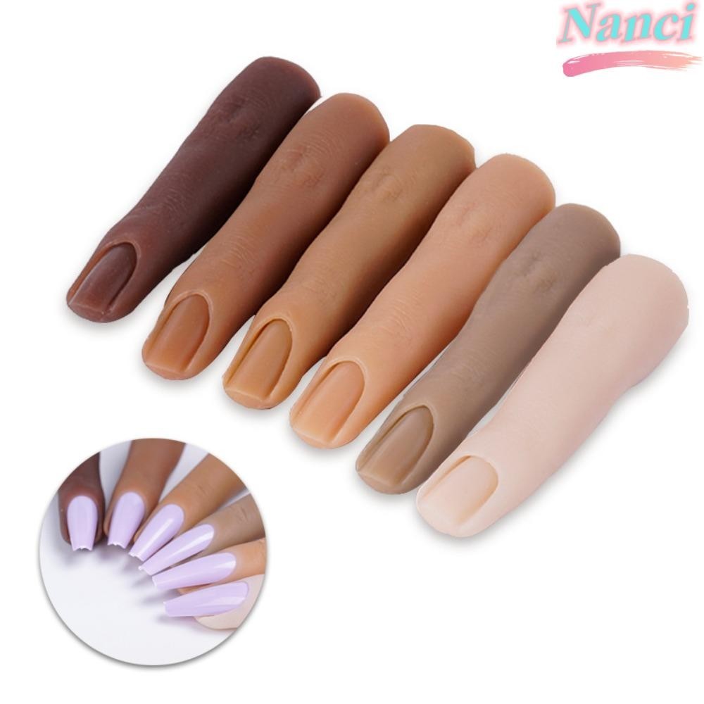 NANCI 1Pcs Pregos Profissionais De Dedo Falso DIY 6 Práticas De Cor Manicure