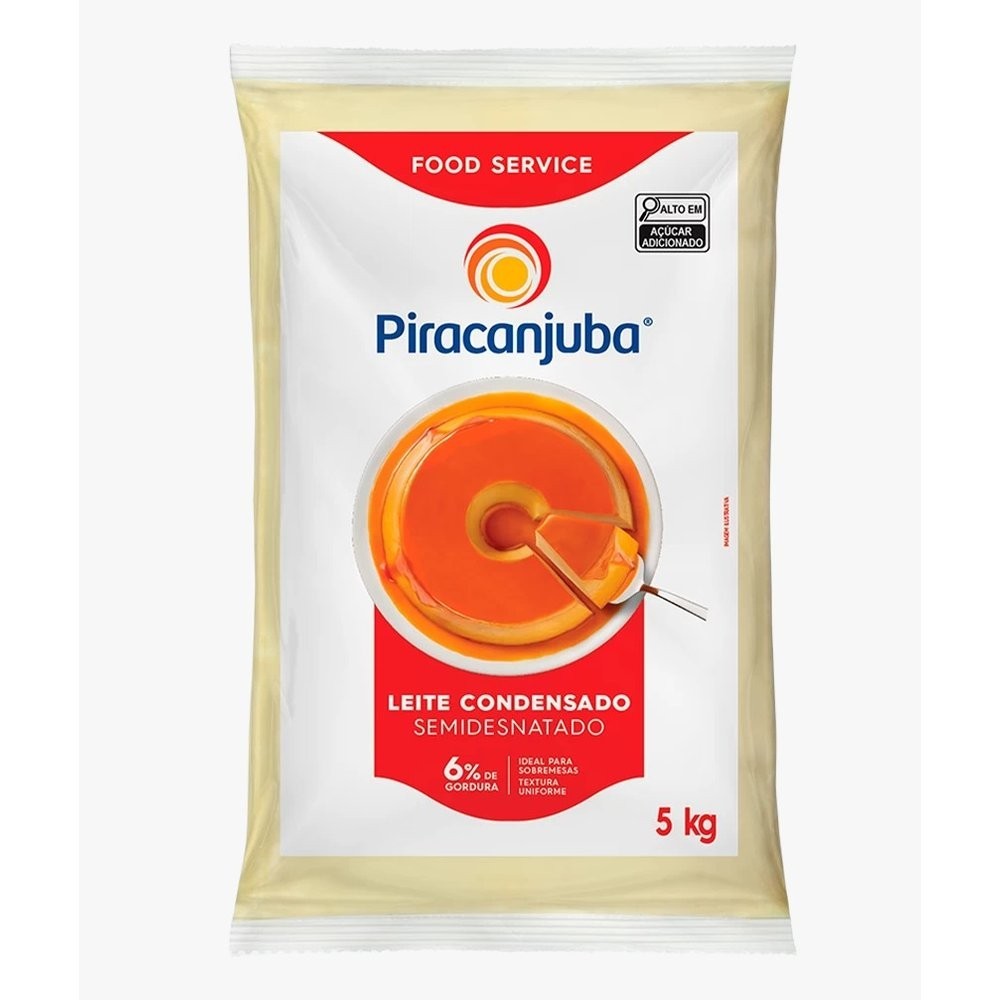 Leite Condensado Semi Desnatado 5kg - Piracanjuba