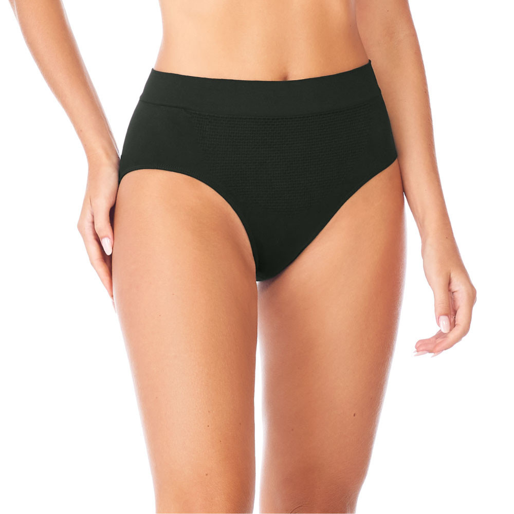 Calcinha Alta Clássica Sem Costura Preta em Oferta na Shopee