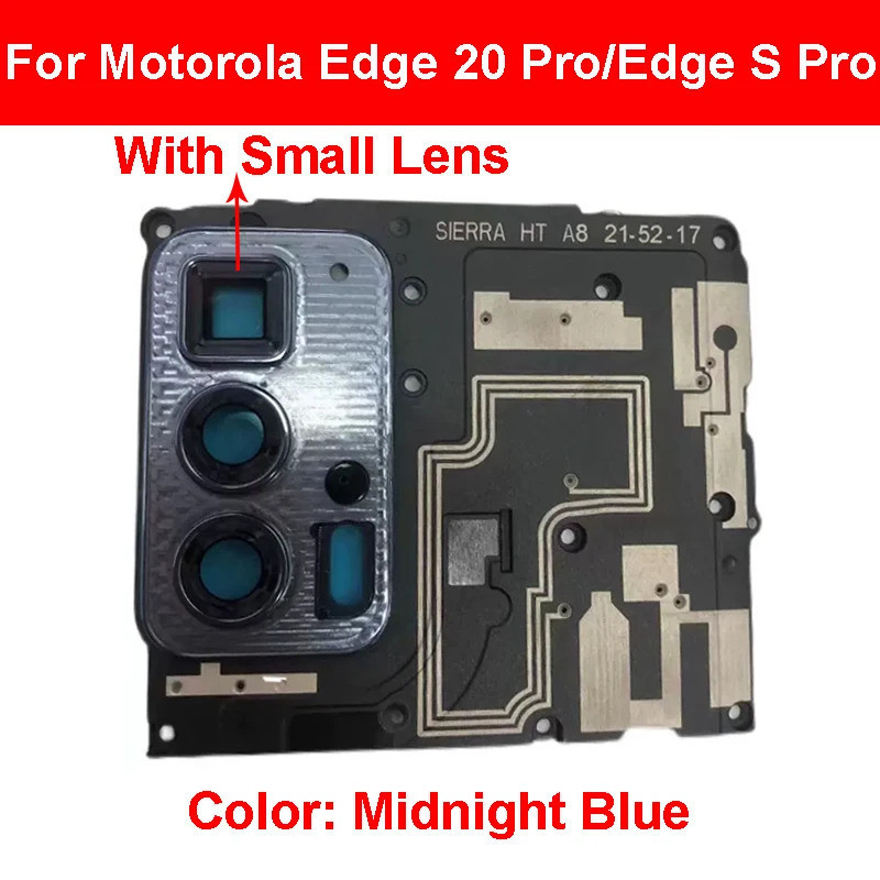 Para Motorola MOTO Edge 20 Pro Edge S Pro XT2153-1 Antena Motherboard Cover Antena Mainboard Frame com Camera Lens Frame Parts