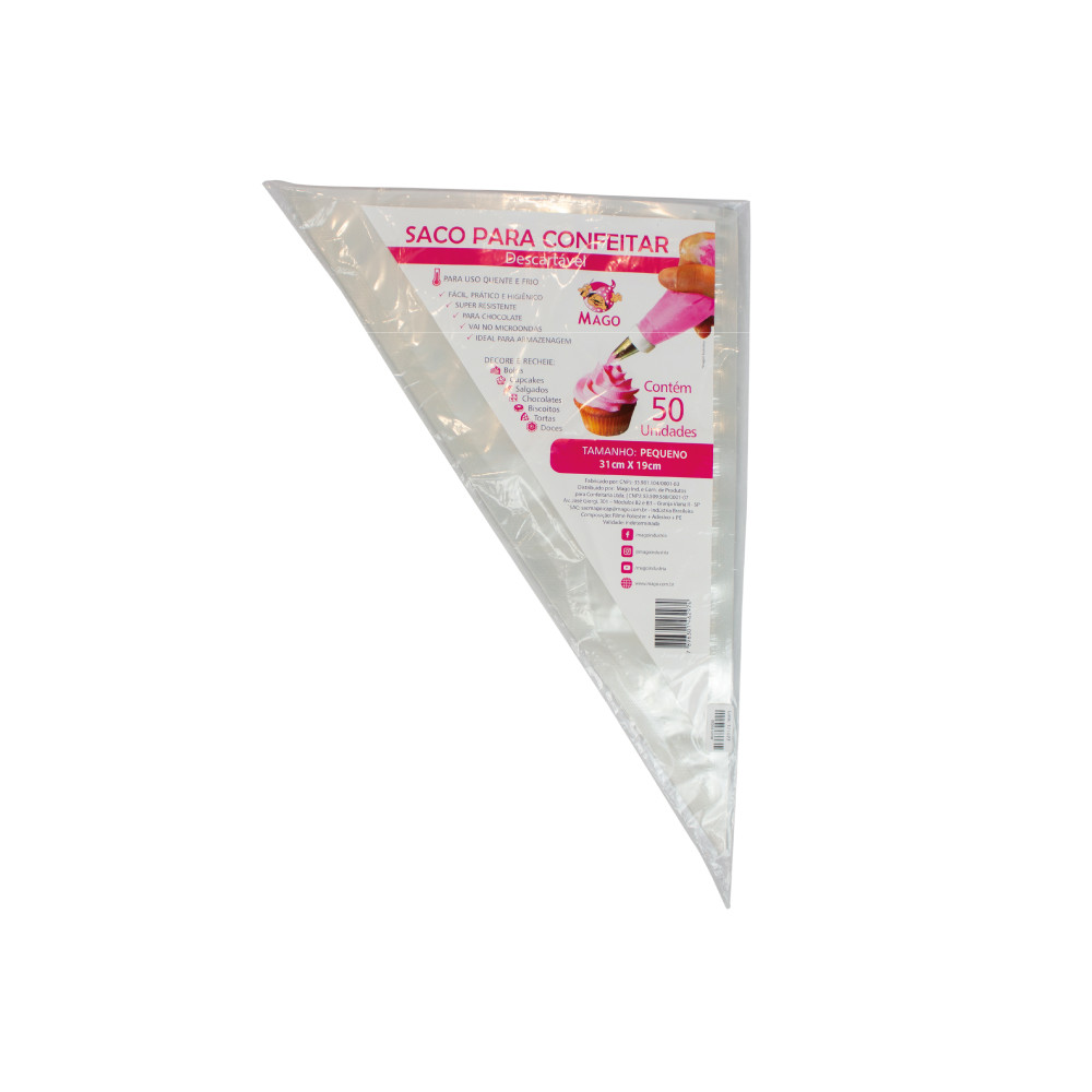 Saco Manga De Confeitar Descartável Mago Com 50 Unidades em Oferta na Shopee
