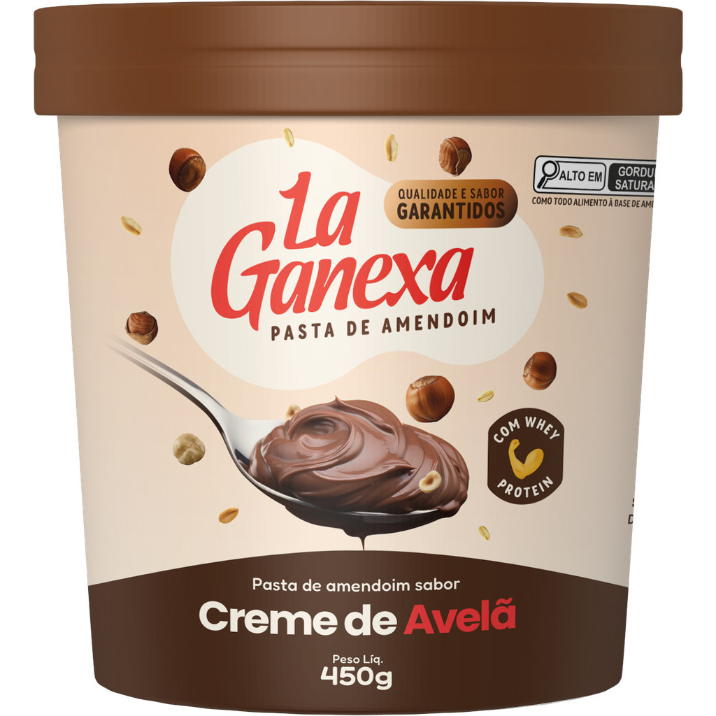 Pasta de Amendoim com Creme de Avelã  Zero Açúcar com uma boa dose de Whey Protein delisiosa em Oferta na Shopee