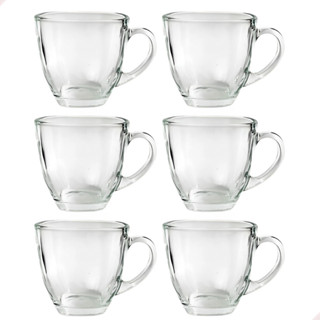 Jogo Xícara Café Chá De Vidro Com Alça 150ml 6 Peças em Oferta na Shopee