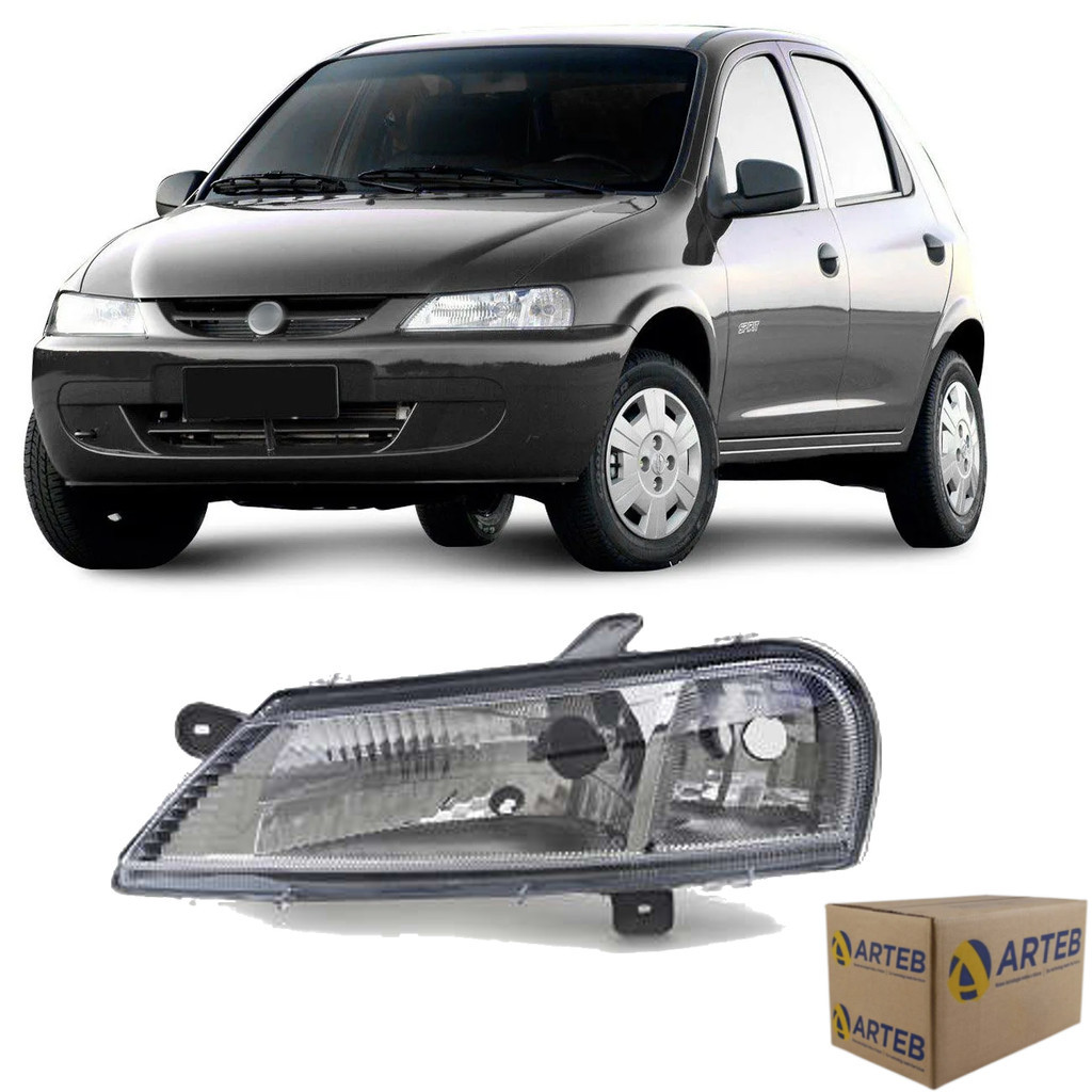 Farol Principal Celta 2000 2001 2002 a 2006 Lado Esquerdo Arteb em Oferta na Shopee