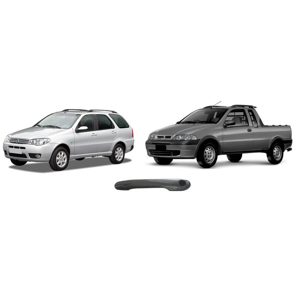 Macaneta Externa Porta Dianteira Palio,Strada,Siena,Grand Siena,Idea,Mobi,Palio Weekend Lado Esquerdo Com Furo em Oferta na Shopee