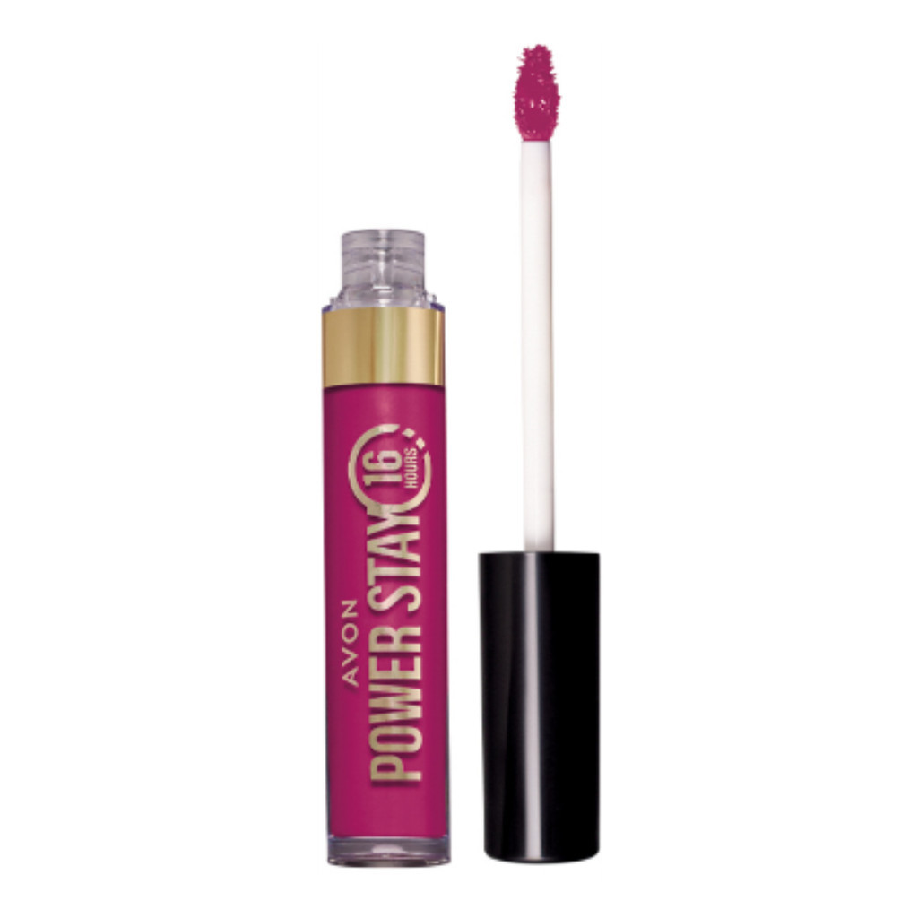 Detalhes do Batom Líquido Matte Avon Power Stay 16h Rosa Magenta