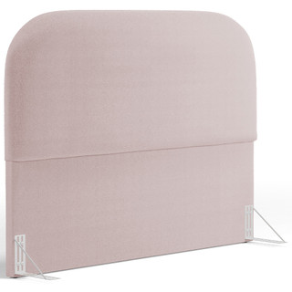Cabeceira Cama Box King 195cm Orgânica Lanna W01 Bouclê Rosê - Lyam Decor em Oferta na Shopee