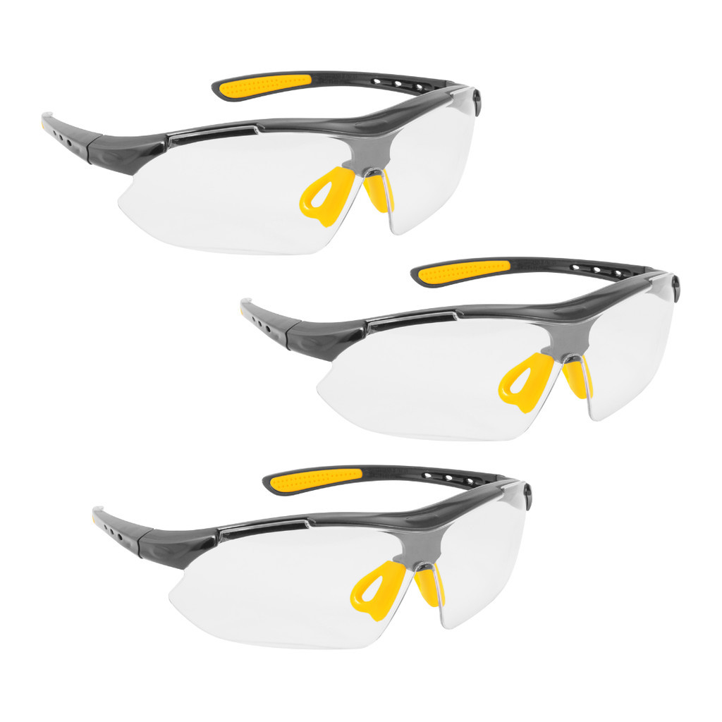 Kit 3 Óculos de Segurança Transparente Boxer VONDER: Proteção Clara e Confortável!