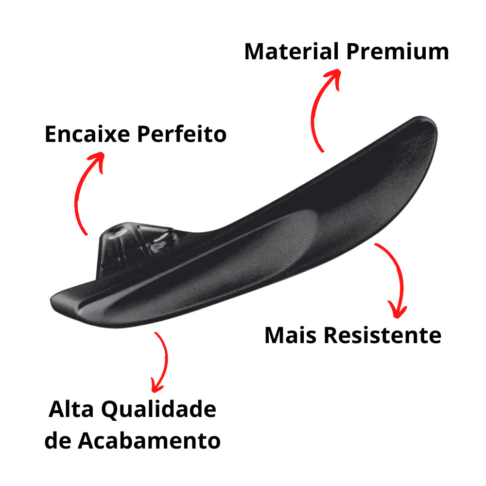 Kit 2 Maçaneta Interna Gatilho Puxador Novo Palio Após 2011