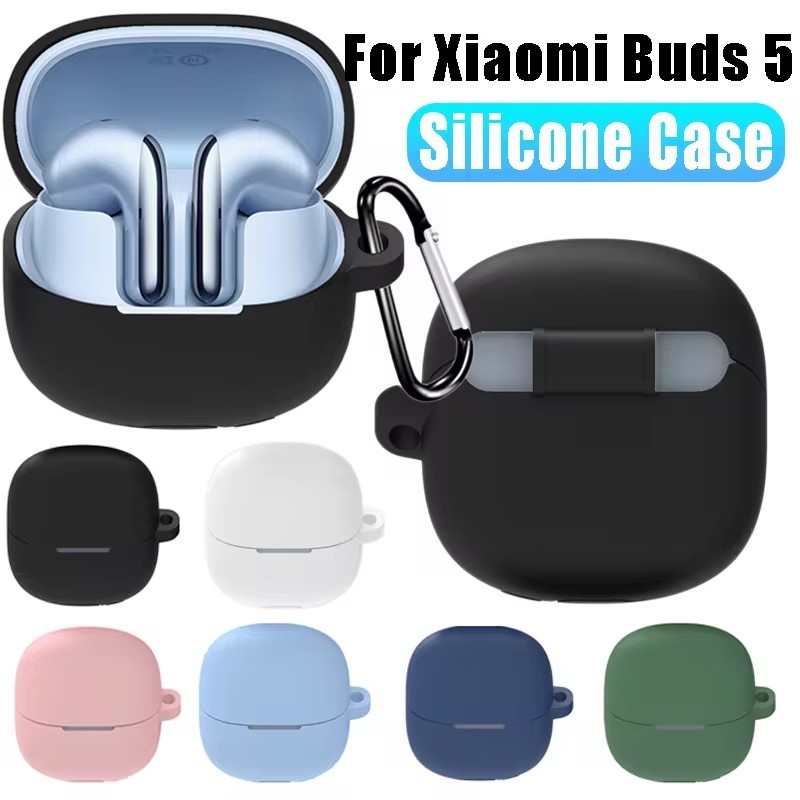 Capa De Silicone Para Xiaomi Buds 5-Macia De Fones De Ouvido Antiarranhões À Pro
