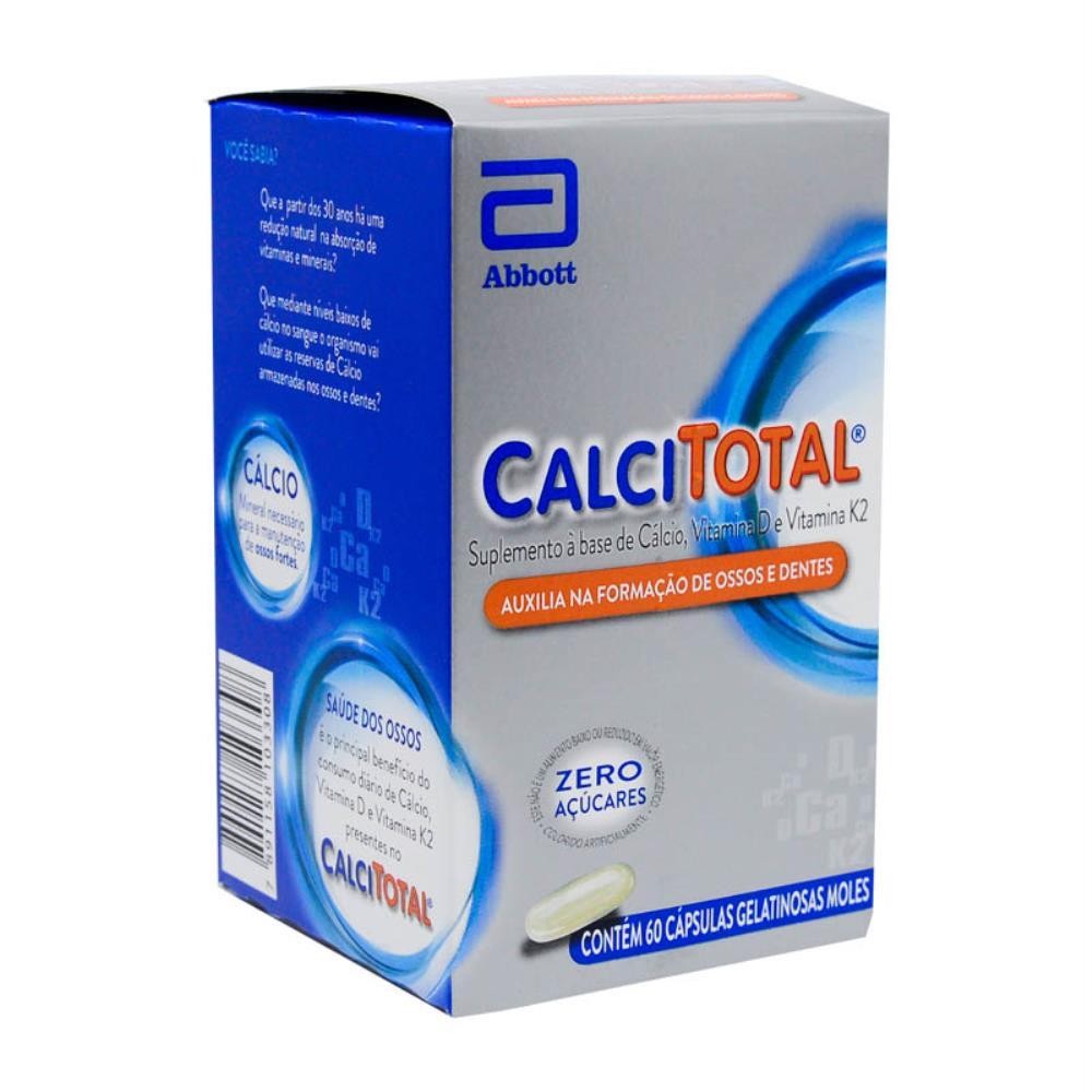 CALCITOTAL COM 60 CÁPSULAS em Oferta na Shopee