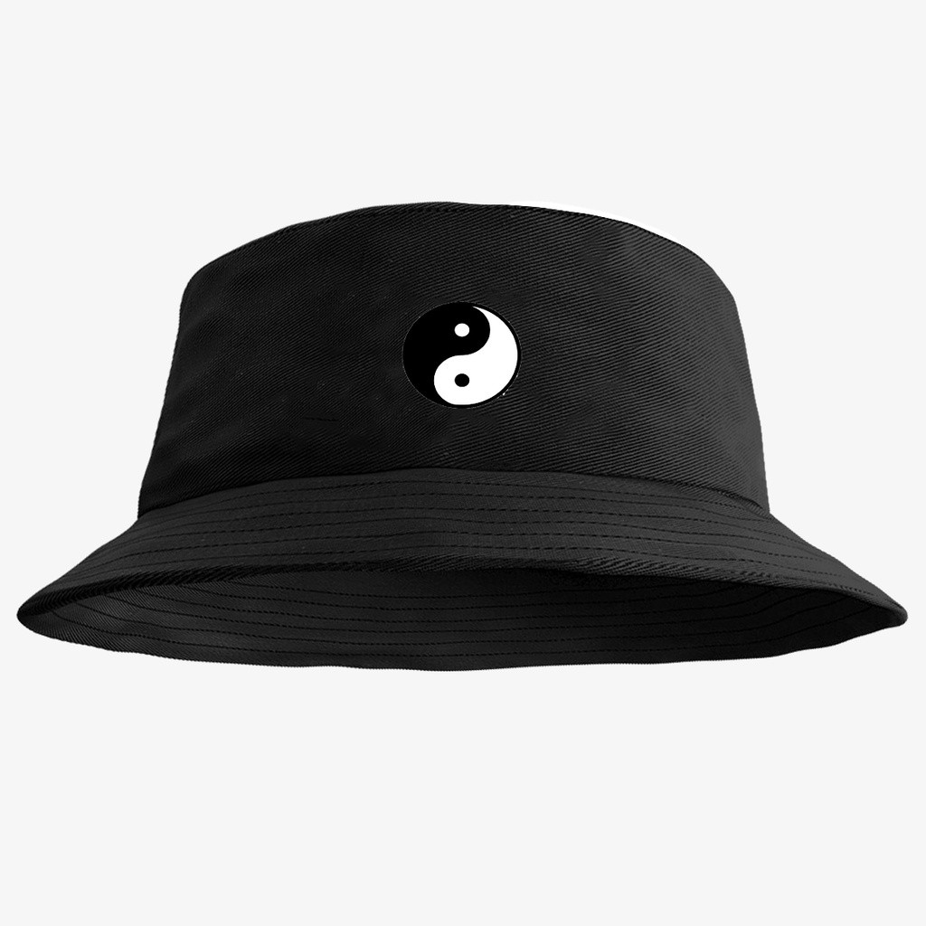 Chapéu Bucket Hat Unissex Barato Estampado Yin Yang