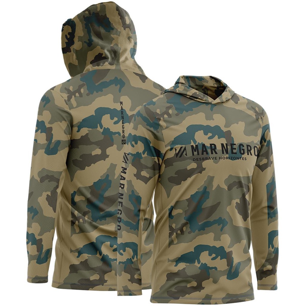 Camiseta X Protection Sublimada Masculina Camuflada Caqui - Mar Negro em Oferta na Shopee