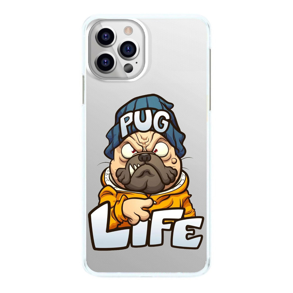 Capinha Pug Life Cachorro Capa de Celular