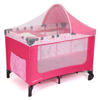 Berço Portátil Happy Rosa Cosco Kids em Oferta na Shopee