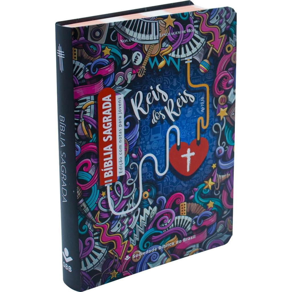 Bíblia Sagrada NTLH | Letra Maior | Edição com Notas para Jovens | Capa Semiflexivel | Rei dos Reis em Oferta na Shopee
