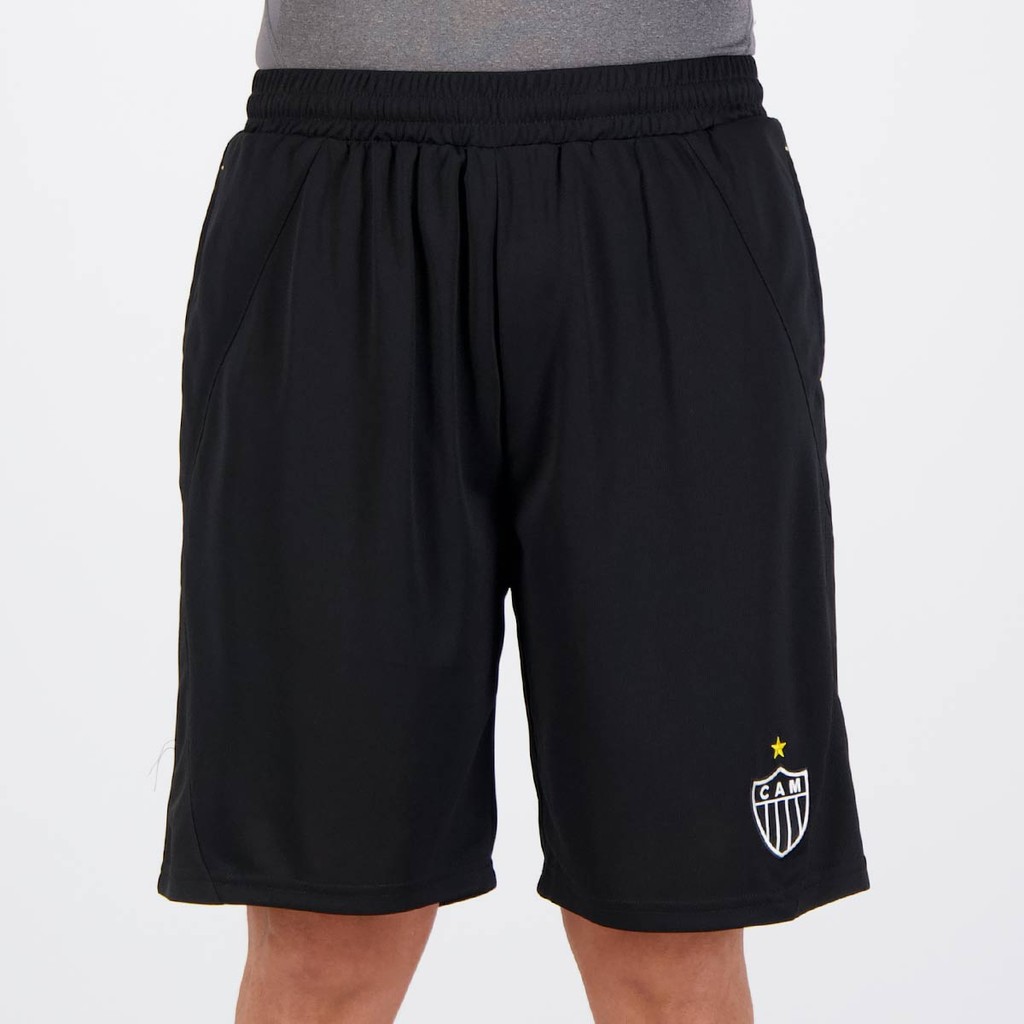 Bermuda Atlético Mineiro Shiv Preta em Oferta na Shopee