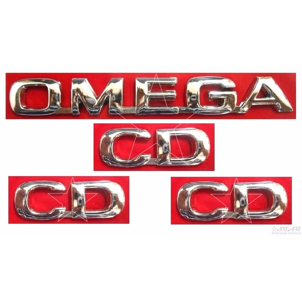 Símbolos Omega Cd + Laterais Cd - 1998 - Modelo Original