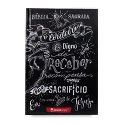 Bíblia Sagrada NVI Jesus Copy | Letra Normal | Capa Dura | Lettering