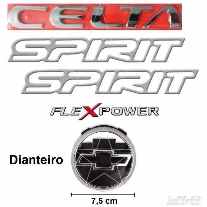 Emblema Celta Flexpower Spirit Prata + Gravata - 2003 À 2006