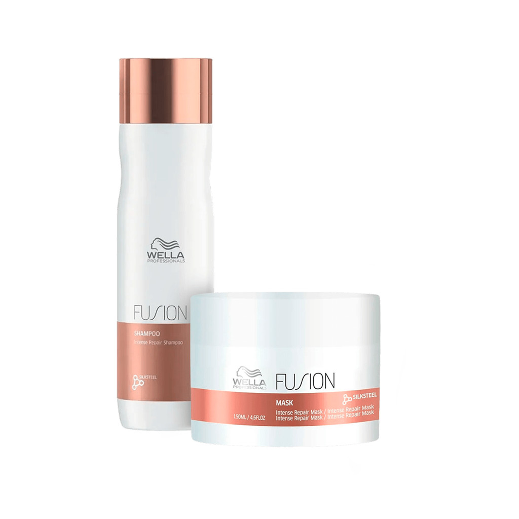 Kit Fusion Shampoo 250ml e Máscara 150ml - Wella em Oferta na Shopee