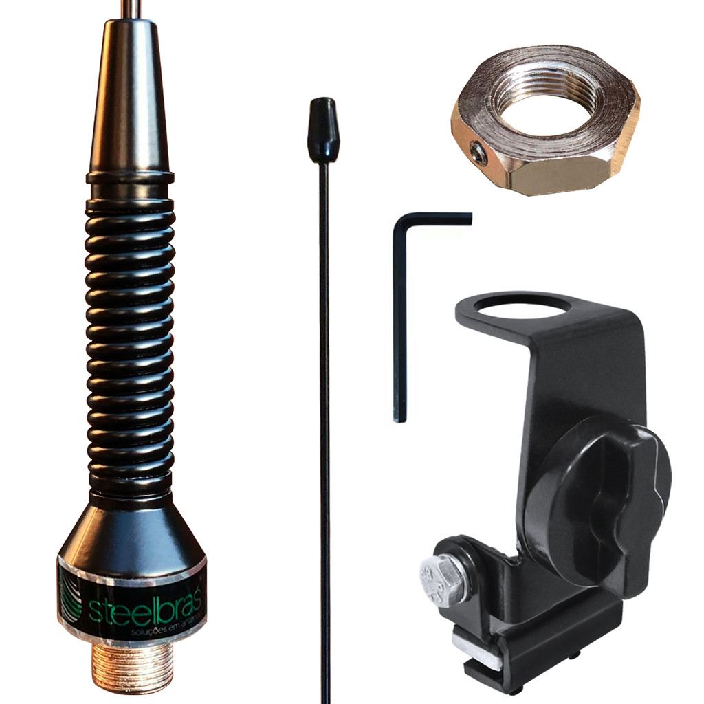 Antena Enfeite Black Mola na Base 1,32m Porta Malas Capô Capu Fixação Anti-furto em Oferta na Shopee