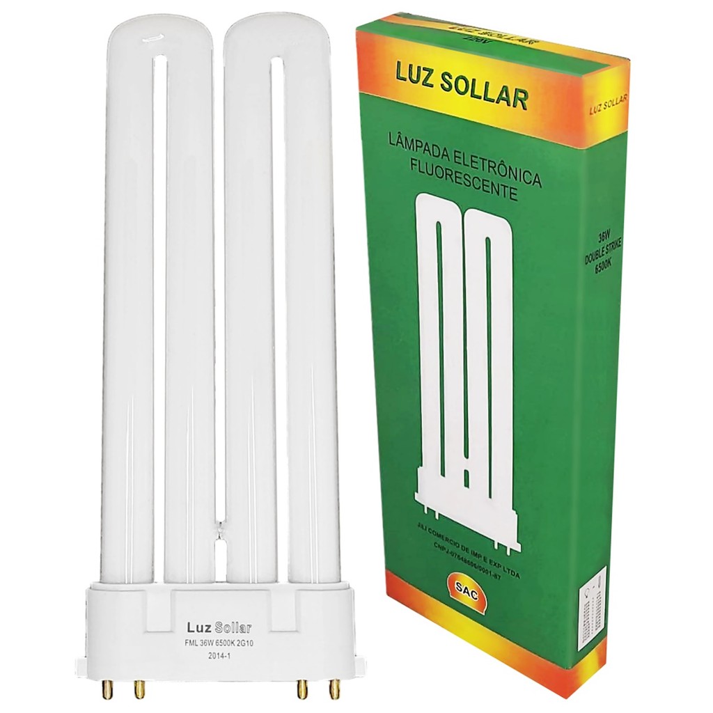 Lâmpada Compacta Fluorescente 36W 4 Pinos 2G10 Frio 220V