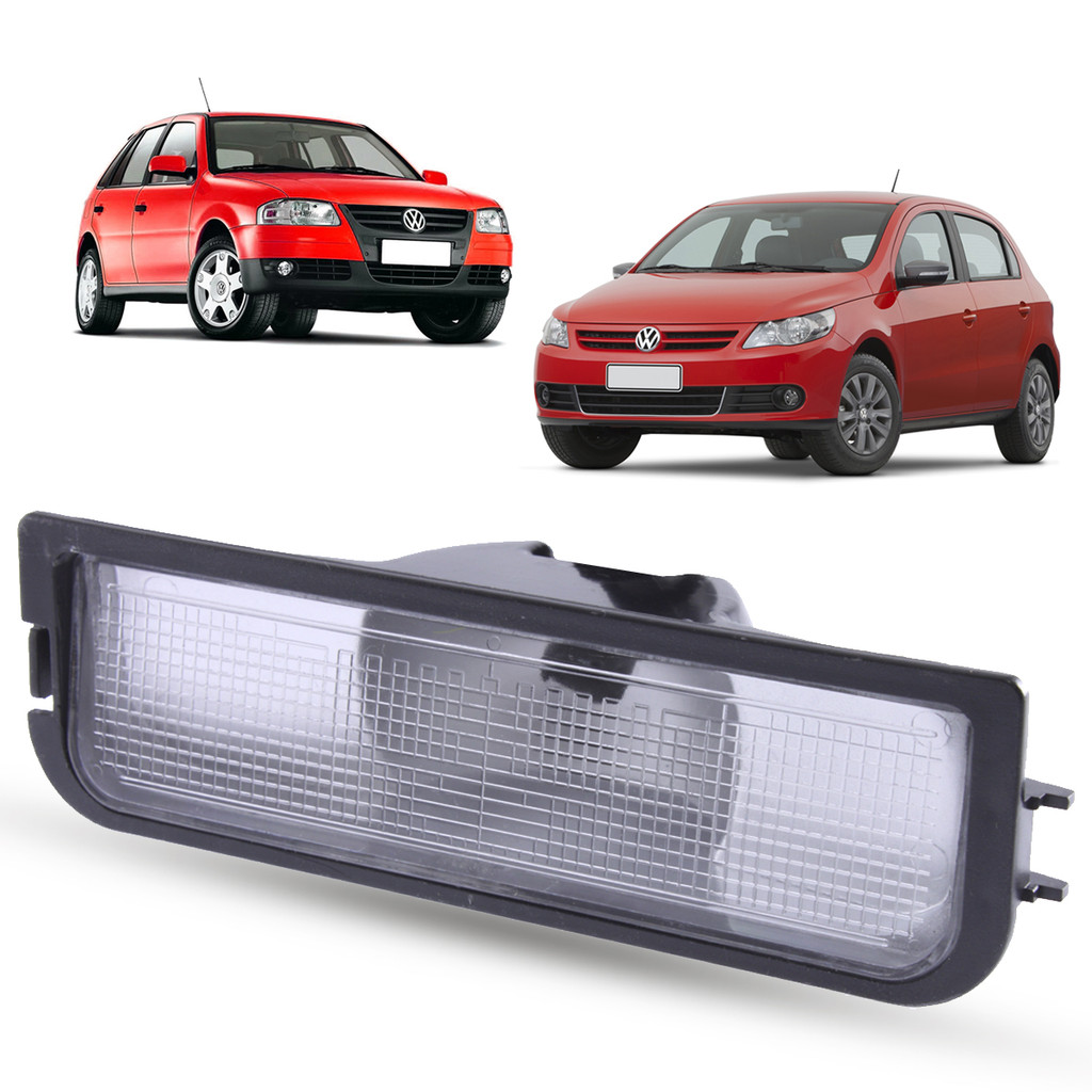 Lanterna Luz De Placa Volkswagen Gol G3 G4 2005 a 2014 G5 2008 a 2012 Voyage G5 2009 a 2012 G6 2013 a 2016