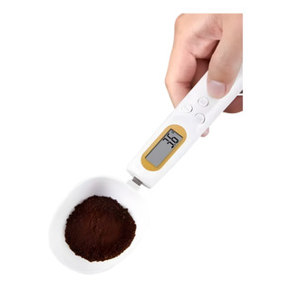 Colher Balança Eletrônica Digital Led Medidor 500g Inox Utensílio Cozinha Peso Comida Alimento Grãos Medicina Indústria Laboratório Materiais Rações Pet Precisão