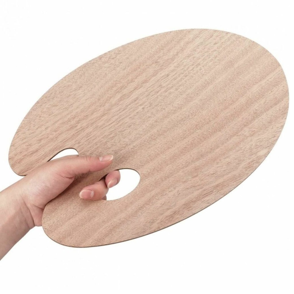 Paleta para Pintura Oval Madeira Nobre 30x40cm - A026 - Sinoart
