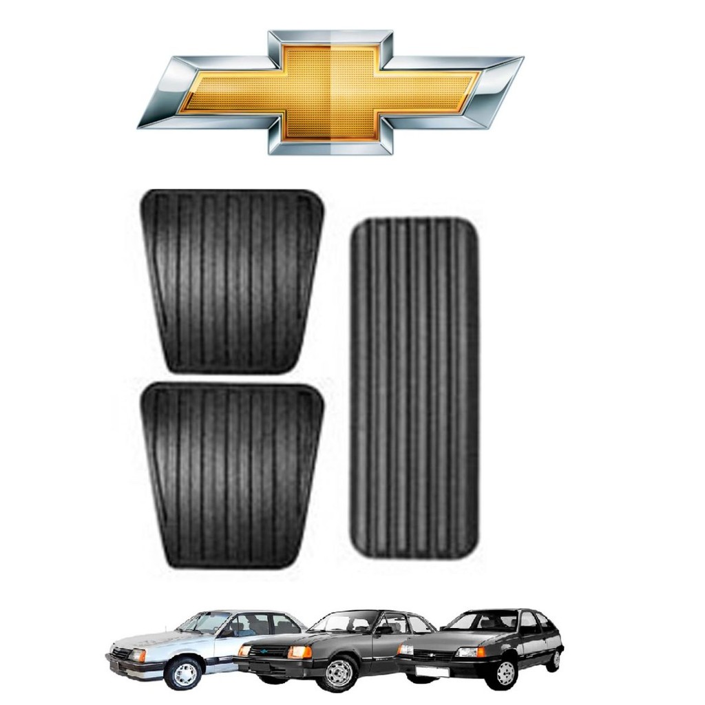KIT CAPA PARA PEDAL FREIO EMBREAGEM ACELERADOR MONZA/KADETT/ASTRA 95/96 VECTRA 94/96 (CORSA/CHEVETTE/MARAJO 86/93) CELTA 00/12 / PRISMA 07/12 MONZ 95/96 KADETT 95/96 ASTRA 95/96 VECTRA 94/96 CELTA 200