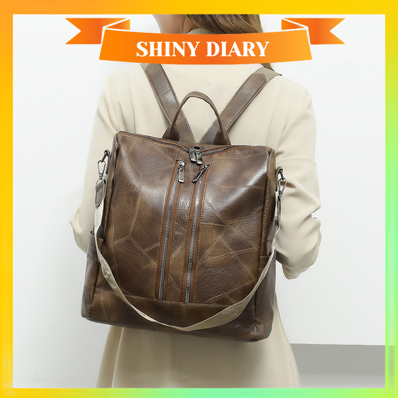 SHINYDIARY Mochila Feminina Masculino Escolar Passeio Coreano Grande Capacidade Impermeável