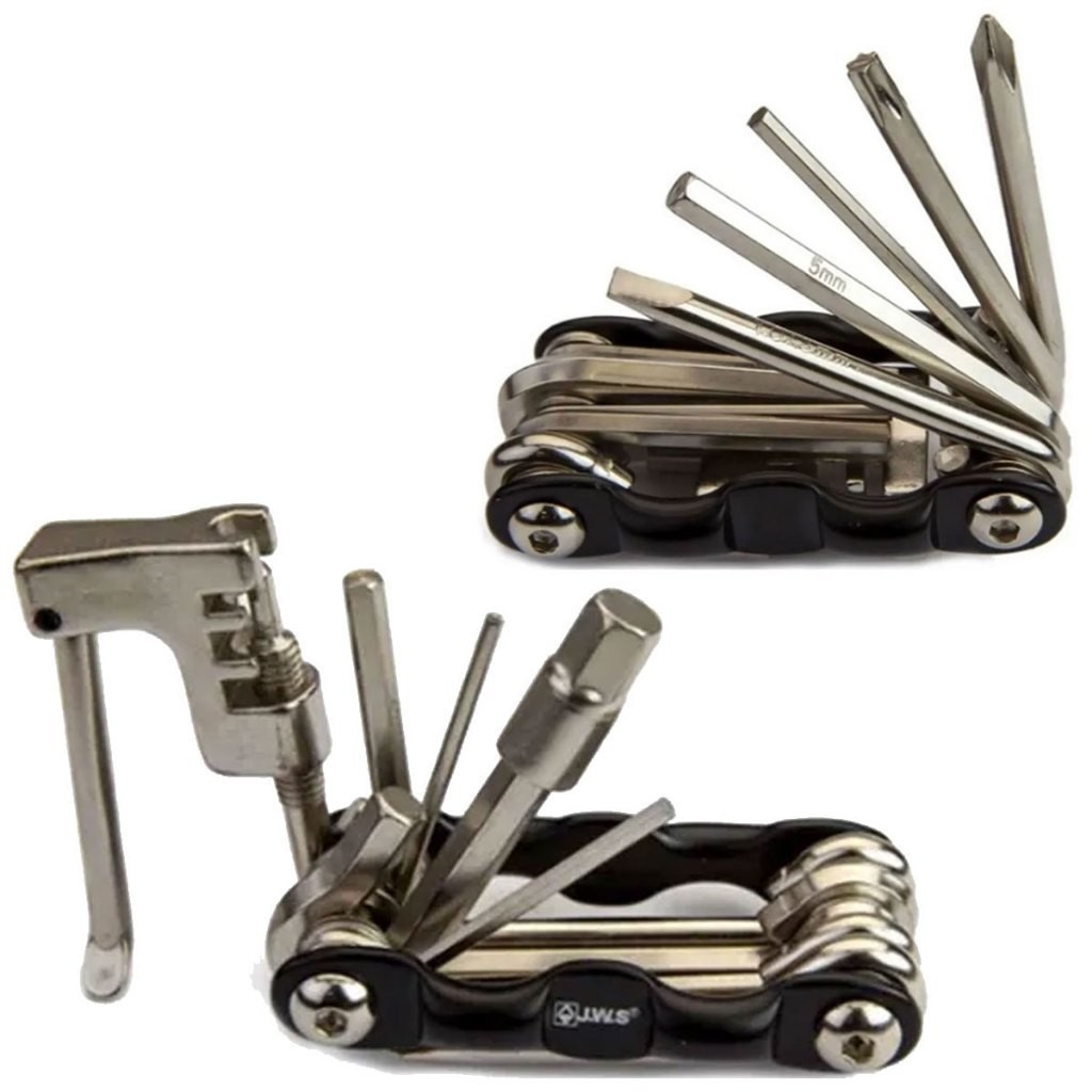 Kit Chave Extrator Com Chave Multiuso Saca Colocar Pino Corrente De Bike Bicicleta Ciclismo