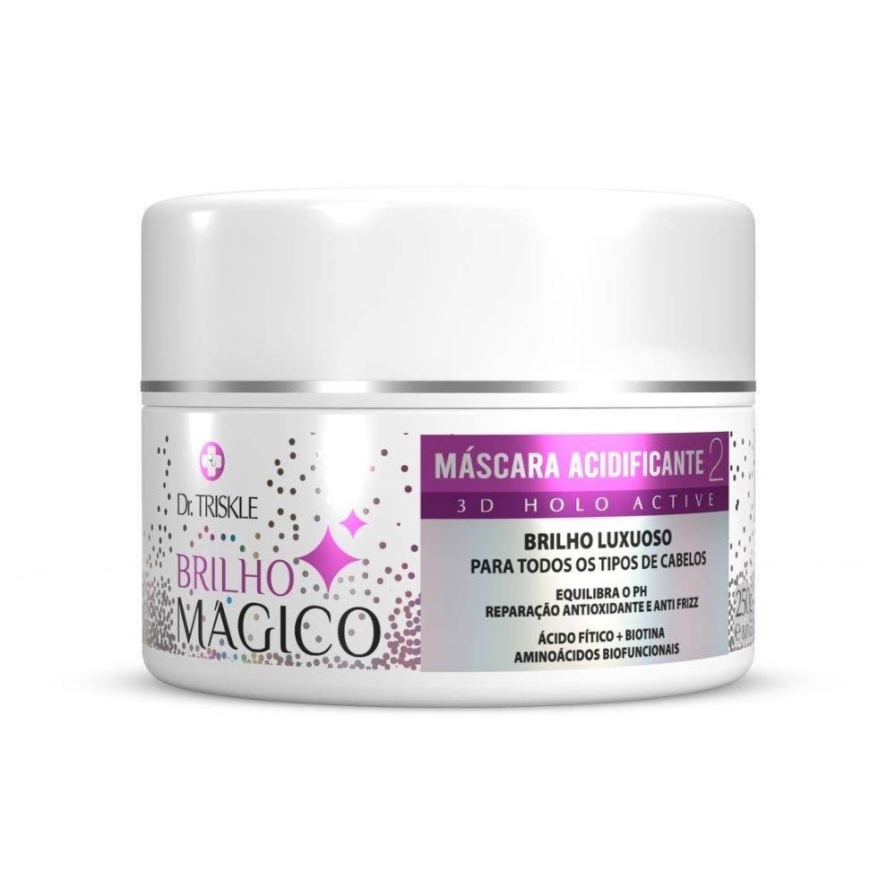 Máscara Tratamento Acidificante Triskle Brilho Magico 250g em Oferta na Shopee