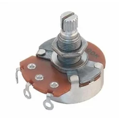 Potenciômetro B500k Para Volume 18/24mm Guitarra E Contrabaixo
