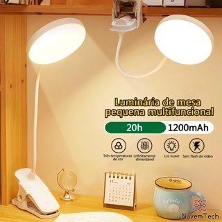 Luminária De Mesa LED Sem Fio Touch USB Lâmpada Recarregável Moderna Multifuncional Leitur...