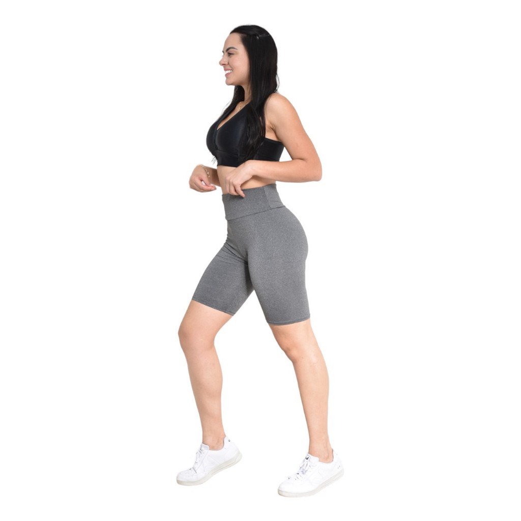 Bermuda Legging Fitness Ciclista Cintura Alta Shorts Atacado