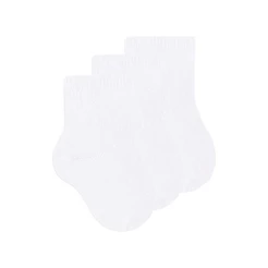 Kit 3 Pares de Meias Bebê Cano Curto Selene 1320-001