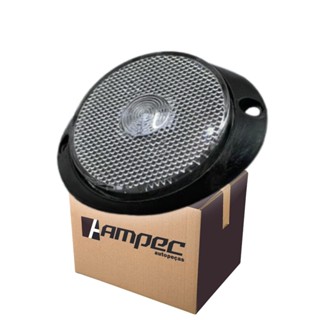 Lanterna Lateral LED Para Carreta Caminhão Trailer Reboque Com Suporte Frontal Cristal P 65mm em Oferta na Shopee