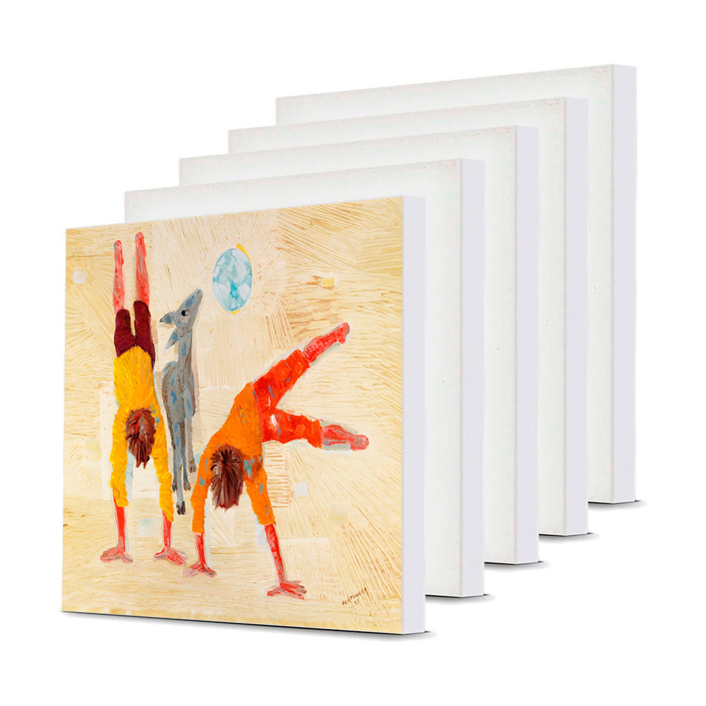 5 Telas Para Pintura 30x30 P/ Tinta Acrílica Ou A Óleo