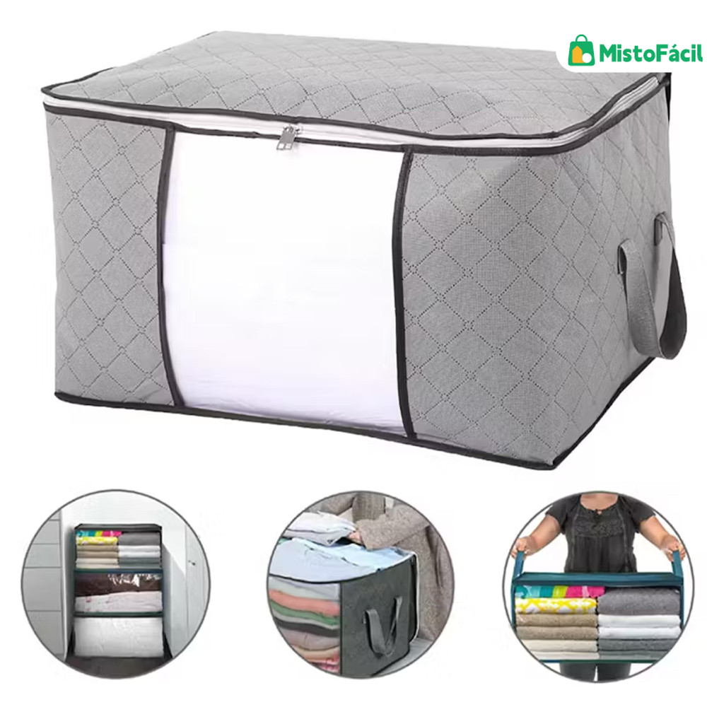 Saco Organizador Ecológico Anti-Poeira - Guarda Roupas e Calçados com Proteção Contra Umidade em Oferta na Shopee