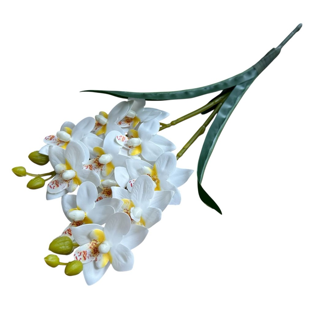 Orquídea Cymbidium 3D Com Folhas Artificial Decoração em Oferta na Shopee